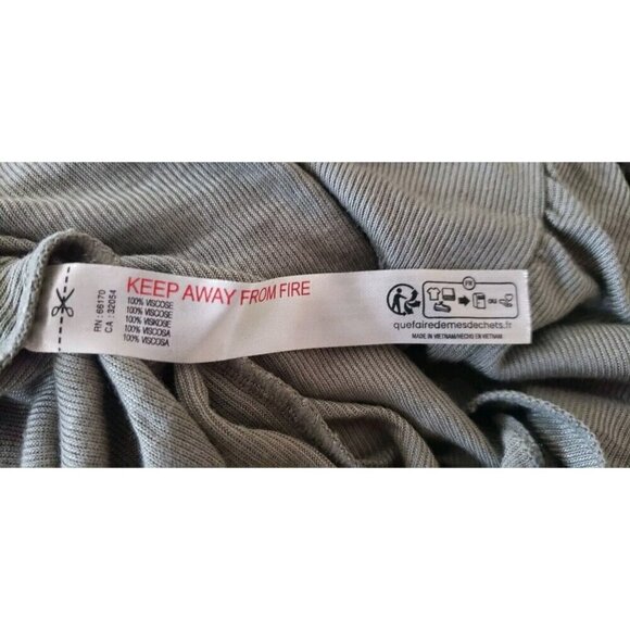 NEW FREE PEOPLE INTIMATELY NIGHT WE MET LONG SLEEVE ARMY GREEN TOP SZ XS - Picture 8 of 8